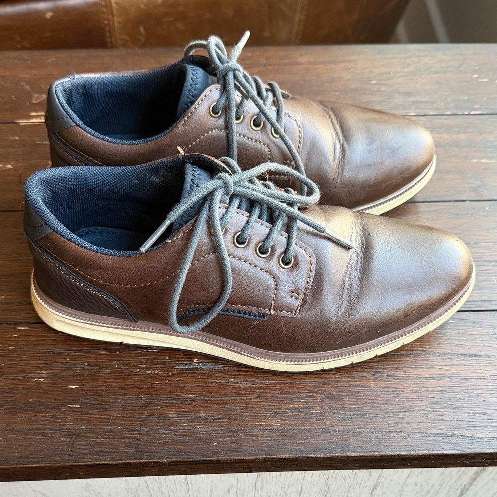 Mix No. 6 Brown and Navy Kids Dress Shoes